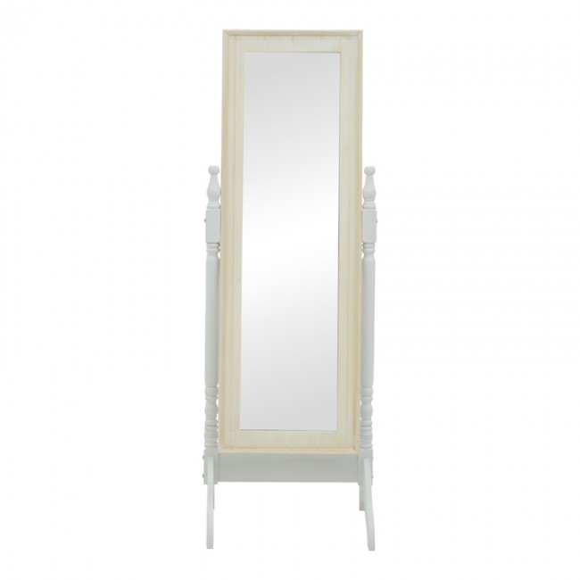 Καθρέπτης Malone Inart mdf σε λευκή αντικέ απόχρωση 55x50x160εκ Καθρέπτης Malone Inart mdf σε λευκή αντικέ απόχρωση 55x50x160εκ