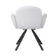Πολυθρόνα Garzele Inart λευκό μπουκλέ ύφασμα-πόδι μαύρο μέταλλο 68x66x82.5εκ Πολυθρόνα Garzele Inart λευκό μπουκλέ ύφασμα-πόδι μαύρο μέταλλο 68x66x82.5εκ