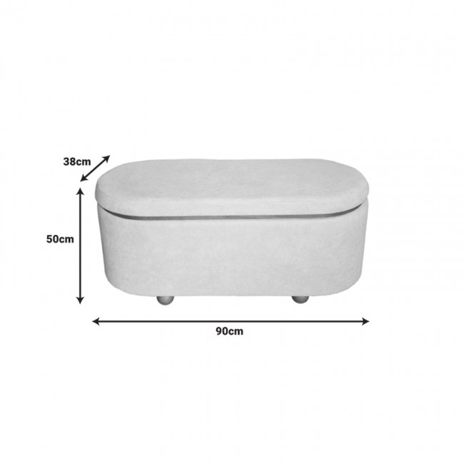 Σκαμπό μπαούλο Tara Inart σετ 2 τεμ βελούδο σε σκούρη γκρι και ανθρακί απόχρωση Σκαμπό μπαούλο Tara Inart σετ 2 τεμ βελούδο σε σκούρη γκρι και ανθρακί απόχρωση