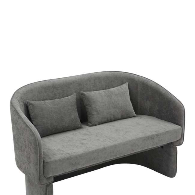 Καναπές διθέσιος Playmob pakoworld ύφασμα σε γκρι απόχρωση 128x65x79εκ Καναπές διθέσιος Playmob pakoworld ύφασμα σε γκρι απόχρωση 128x65x79εκ