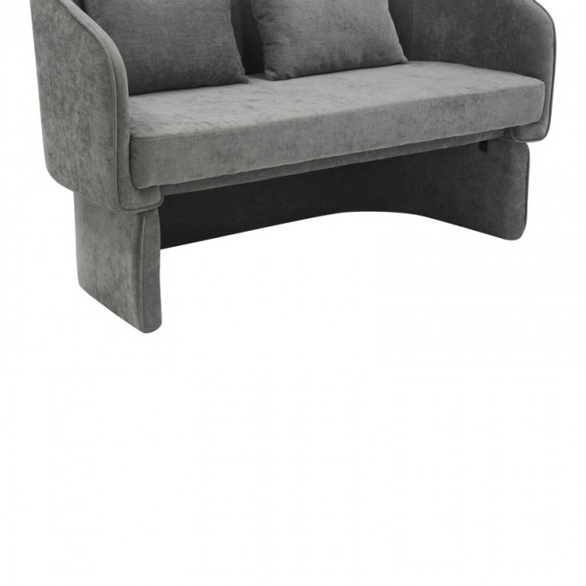 Καναπές διθέσιος Playmob pakoworld ύφασμα σε γκρι απόχρωση 128x65x79εκ Καναπές διθέσιος Playmob pakoworld ύφασμα σε γκρι απόχρωση 128x65x79εκ