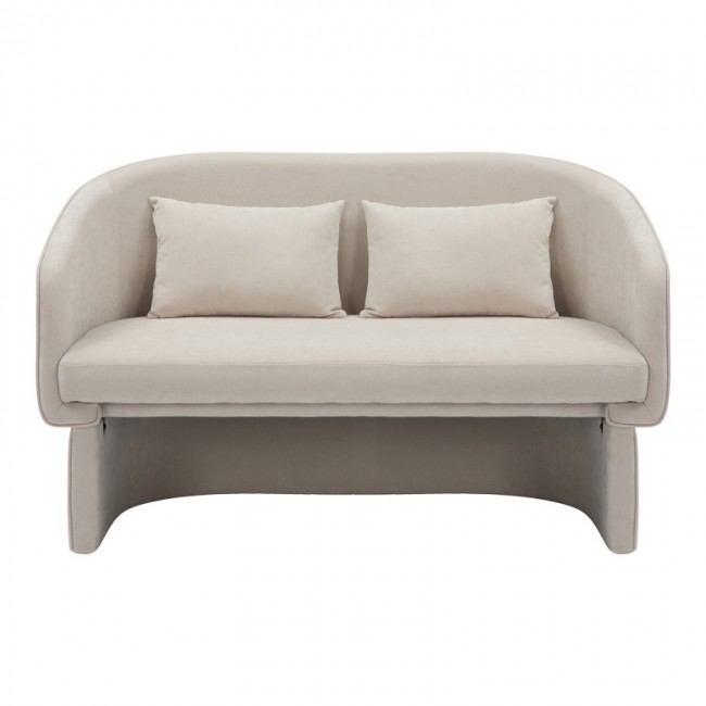 Καναπές διθέσιος Playmob pakoworld ύφασμα σε μπεζ απόχρωση 128x65x79εκ Καναπές διθέσιος Playmob pakoworld ύφασμα σε μπεζ απόχρωση 128x65x79εκ