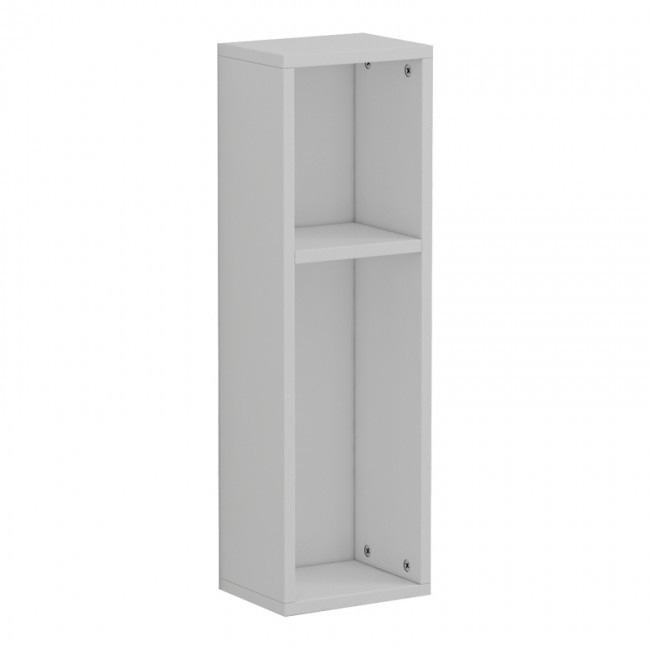 Ραφιέρα-κομοδίνο τοίχου Racks pakoworld σε λευκή απόχρωση 20x15x65εκ