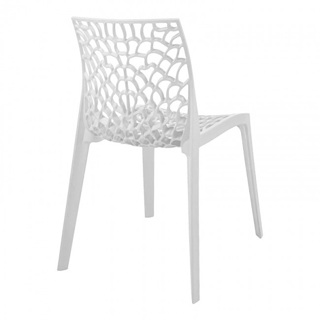 Καρέκλα στοιβαζόμενη Hush pakoworld pp σε λευκή απόχρωση 50x57x81εκ Καρέκλα στοιβαζόμενη Hush pakoworld pp σε λευκή απόχρωση 50x57x81εκ