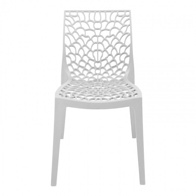 Καρέκλα στοιβαζόμενη Hush pakoworld pp σε λευκή απόχρωση 50x57x81εκ Καρέκλα στοιβαζόμενη Hush pakoworld pp σε λευκή απόχρωση 50x57x81εκ