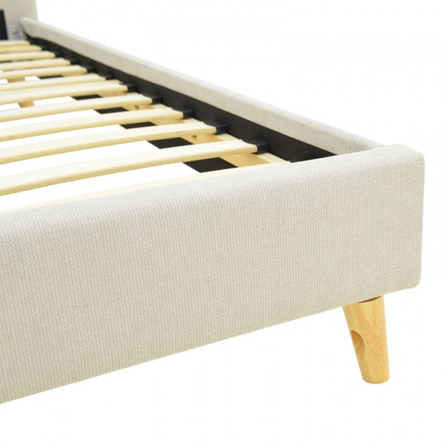 Κρεβάτι LumiLux pakoworld ύφασμα σε μπεζ απόχρωση 100x200εκ Κρεβάτι LumiLux pakoworld ύφασμα σε μπεζ απόχρωση 100x200εκ