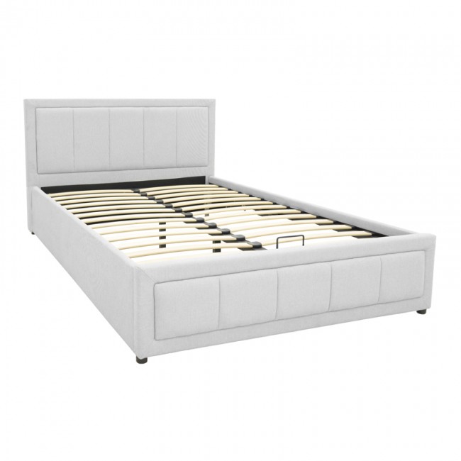 Κρεβάτι Huga pakoworld με αποθηκευτικό χώρο ύφασμα γκρι 120x200εκ Κρεβάτι Huga pakoworld με αποθηκευτικό χώρο ύφασμα γκρι 120x200εκ