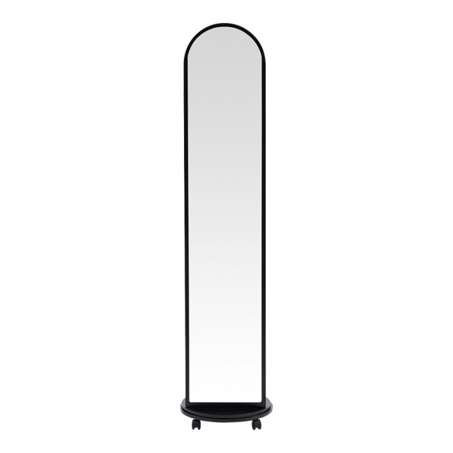 Καθρέπτης τροχήλατος Espero pakoworld mdf με ράφια σε μαύρη απόχρωση Φ34x170εκ Καθρέπτης τροχήλατος Espero pakoworld mdf με ράφια σε μαύρη απόχρωση Φ34x170εκ