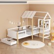 Παιδικό κρεβάτι Bedria pakoworld τ.Montessori ξύλο σε λευκή-φυσική απόχρωση 190x90εκ Παιδικό κρεβάτι Bedria pakoworld τ.Montessori ξύλο σε λευκή-φυσική απόχρωση 190x90εκ