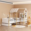 Παιδικό κρεβάτι Bedria pakoworld τ.Montessori ξύλο σε λευκή-φυσική απόχρωση 190x90εκ Παιδικό κρεβάτι Bedria pakoworld τ.Montessori ξύλο σε λευκή-φυσική απόχρωση 190x90εκ