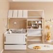 Παιδικό κρεβάτι Bedria pakoworld τ.Montessori ξύλο σε λευκή-φυσική απόχρωση 190x90εκ Παιδικό κρεβάτι Bedria pakoworld τ.Montessori ξύλο σε λευκή-φυσική απόχρωση 190x90εκ