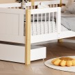 Παιδικό κρεβάτι Bedria pakoworld τ.Montessori ξύλο σε λευκή-φυσική απόχρωση 190x90εκ Παιδικό κρεβάτι Bedria pakoworld τ.Montessori ξύλο σε λευκή-φυσική απόχρωση 190x90εκ