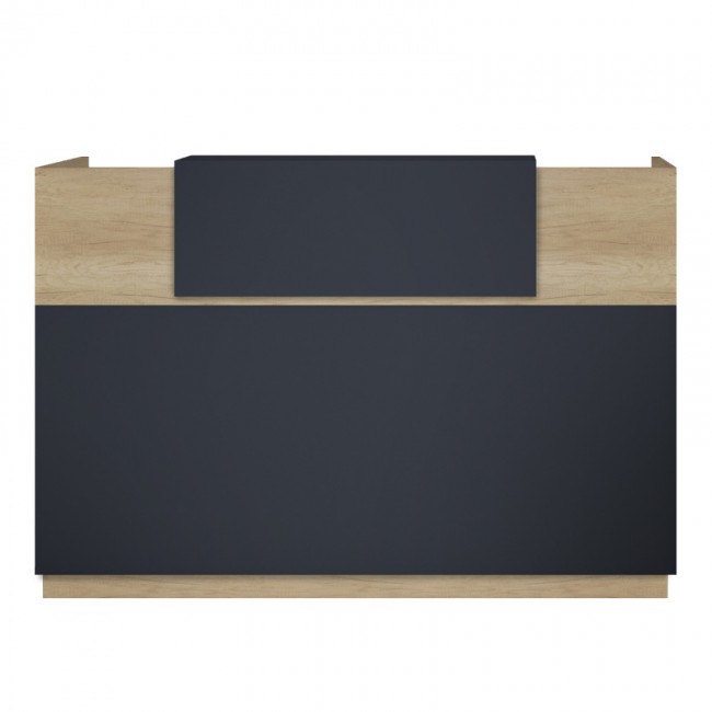 Γραφείο reception Lotus pakoworld σε χρώμα φυσικό - ανθρακί 200x70x110εκ Γραφείο reception Lotus pakoworld σε χρώμα φυσικό - ανθρακί 200x70x110εκ