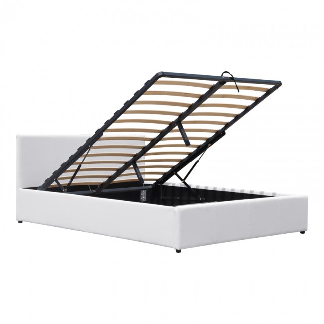 Κρεβάτι Dellia pakoworld με αποθηκευτικό χώρο pu λευκό 120x200εκ Κρεβάτι Dellia pakoworld με αποθηκευτικό χώρο pu λευκό 120x200εκ