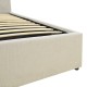 Κρεβάτι Dreamie pakoworld με αποθηκευτικό χώρο ύφασμα μπεζ 160x200εκ Κρεβάτι Dreamie pakoworld με αποθηκευτικό χώρο ύφασμα μπεζ 160x200εκ