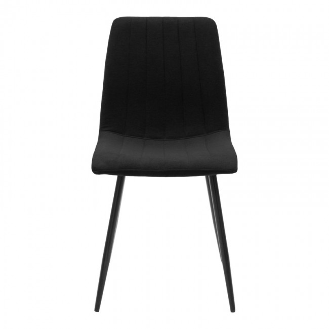 Καρέκλα Noor pakoworld μαύρο ύφασμα και μεταλλικό πόδι 44x53x86εκ Καρέκλα Noor pakoworld μαύρο ύφασμα και μεταλλικό πόδι 44x53x86εκ