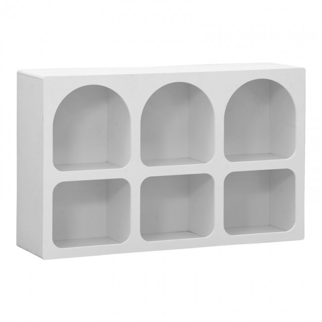 Μπουφές Emersi pakoworld με ράφια mdf σε λευκή απόχρωση 120x35x76εκ Μπουφές Emersi pakoworld με ράφια mdf σε λευκή απόχρωση 120x35x76εκ