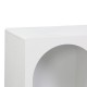 Μπουφές Emersi pakoworld με ράφια mdf σε λευκή απόχρωση 120x35x76εκ Μπουφές Emersi pakoworld με ράφια mdf σε λευκή απόχρωση 120x35x76εκ