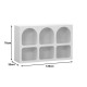 Μπουφές Emersi pakoworld με ράφια mdf σε λευκή απόχρωση 120x35x76εκ Μπουφές Emersi pakoworld με ράφια mdf σε λευκή απόχρωση 120x35x76εκ
