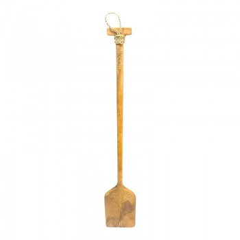 Διακοσμητικό τοίχου κουπί Paddly Inart μαόνι ξύλο σε φυσική απόχρωση 20x3x120εκ