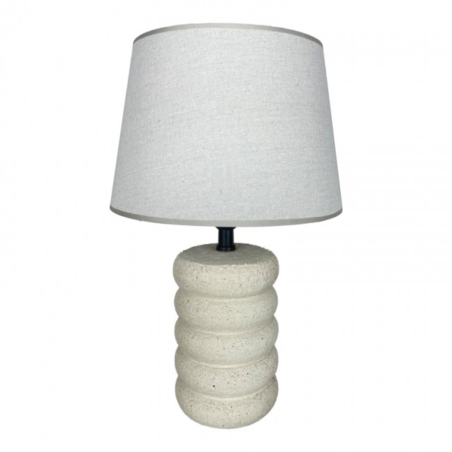 Επιτραπέζιο φωτιστικό Graike Inart Ε27 κεραμικό σε μπεζ απόχρωση Φ26x37εκ Επιτραπέζιο φωτιστικό Graike Inart Ε27 κεραμικό σε μπεζ απόχρωση Φ26x37εκ