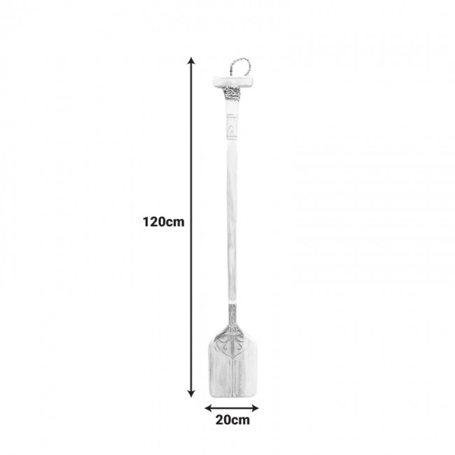 Διακοσμητικό τοίχου κουπί Boon Inart μαόνι ξύλο σε λευκή-φυσική απόχρωση 20x3x120εκ Διακοσμητικό τοίχου κουπί Boon Inart μαόνι ξύλο σε λευκή-φυσική απόχρωση 20x3x120εκ