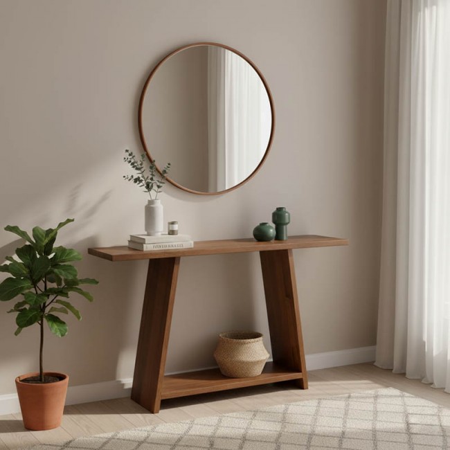 Κονσόλα Edgar pakoworld φυσικό ξύλο πεύκου 35mm καρυδί 139x29x90εκ Κονσόλα Edgar pakoworld φυσικό ξύλο πεύκου 35mm καρυδί 139x29x90εκ