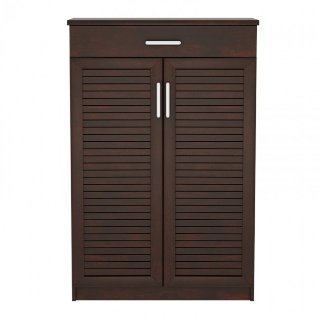 Παπουτσοθήκη-ντουλάπι SANTE pakoworld 20 ζεύγων χρώμα καρυδί 80x37x123εκ