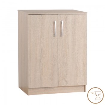 Παπουτσοθήκη-ντουλάπι Shordo pakoworld μελαμίνη σε φυσικό χρώμα 60x40.5x80εκ