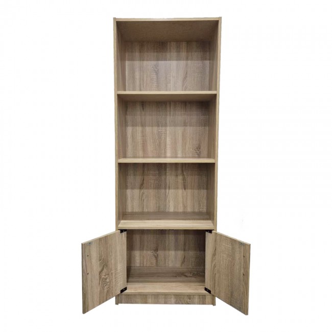 Βιβλιοθήκη Tekaro pakoworld σε sonoma απόχρωση 60x29x166εκ Βιβλιοθήκη Tekaro pakoworld σε sonoma απόχρωση 60x29x166εκ