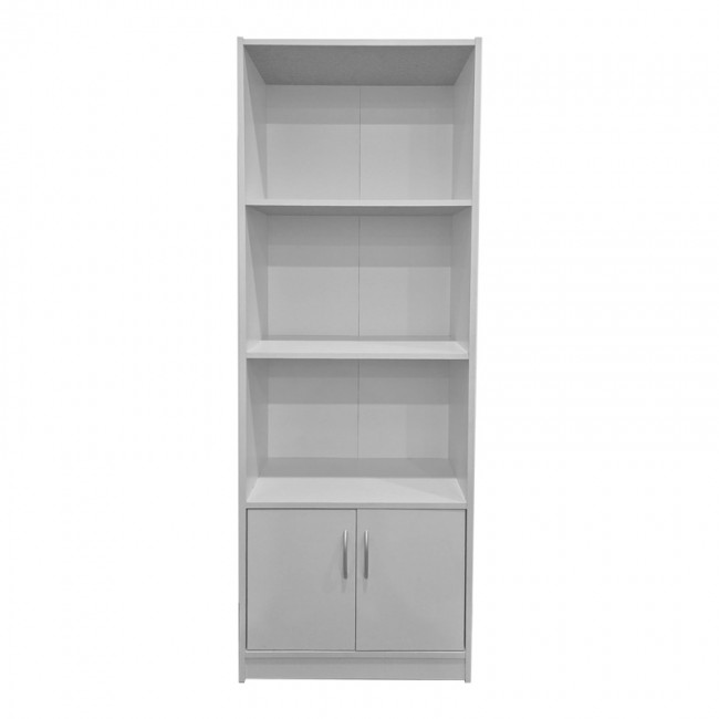 Βιβλιοθήκη Tekaro pakoworld σε λευκή απόχρωση 60x29x166εκ Βιβλιοθήκη Tekaro pakoworld σε λευκή απόχρωση 60x29x166εκ