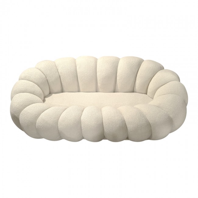 Καναπές Embrace pakoworld μπουκλέ ύφασμα σε μπεζ απόχρωση 180x105x65εκ Καναπές Embrace pakoworld μπουκλέ ύφασμα σε μπεζ απόχρωση 180x105x65εκ