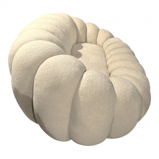 Καναπές Embrace pakoworld μπουκλέ ύφασμα σε μπεζ απόχρωση 180x105x65εκ Καναπές Embrace pakoworld μπουκλέ ύφασμα σε μπεζ απόχρωση 180x105x65εκ