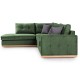 Γωνιακός καναπές δεξιά γωνία Boston pakoworld ύφασμα κυπαρισσί-ανθρακί 280x225x90εκ Γωνιακός καναπές δεξιά γωνία Boston pakoworld ύφασμα κυπαρισσί-ανθρακί 280x225x90εκ