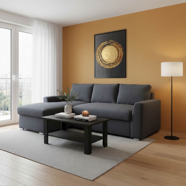 Γωνιακός καναπές-κρεβάτι δεξιά γωνία Belle pakoworld ανθρακί 236x164x88εκ Γωνιακός καναπές-κρεβάτι δεξιά γωνία Belle pakoworld ανθρακί 236x164x88εκ