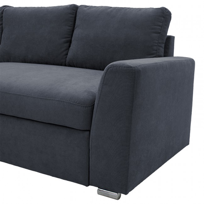 Γωνιακός καναπές-κρεβάτι δεξιά γωνία Belle pakoworld ανθρακί 236x164x88εκ Γωνιακός καναπές-κρεβάτι δεξιά γωνία Belle pakoworld ανθρακί 236x164x88εκ