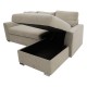 Γωνιακός καναπές-κρεβάτι αριστερή γωνία Belle pakoworld μπεζ 236x164x88εκ Γωνιακός καναπές-κρεβάτι αριστερή γωνία Belle pakoworld μπεζ 236x164x88εκ