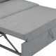 Γωνιακός καναπές-κρεβάτι αναστρέψιμος Lilian pakoworld ύφασμα γκρι 225x148x81εκ