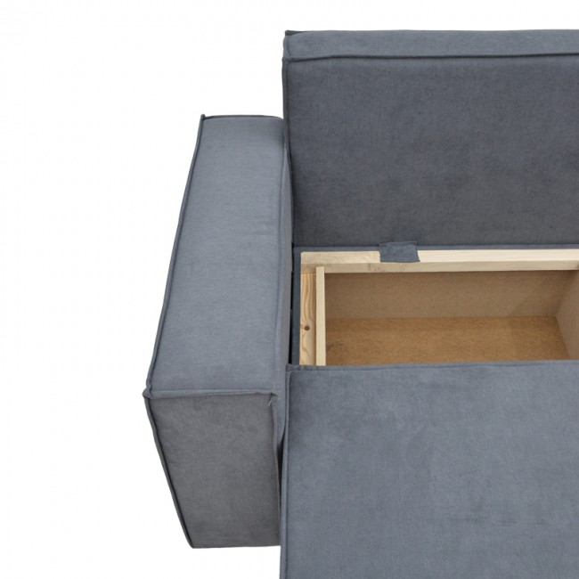 Γωνιακός καναπές-κρεβάτι αναστρέψιμος Olymp ΙΙ pakoworld ύφασμα σε γκρι απόχρωση 283x214x83εκ Γωνιακός καναπές-κρεβάτι αναστρέψιμος Olymp ΙΙ pakoworld ύφασμα σε γκρι απόχρωση 283x214x83εκ