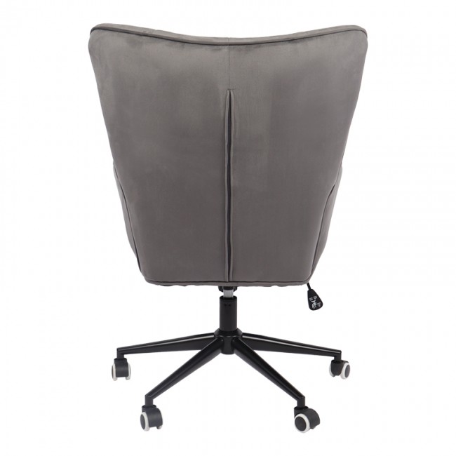 Πολυθρόνα-μπερζέρα Lobima pakoworld περιστρεφόμενη ανθρακί βελούδο με βάση σε μαύρη απόχρωση 71x68x104εκ Πολυθρόνα-μπερζέρα Lobima pakoworld περιστρεφόμενη ανθρακί βελούδο με βάση σε μαύρη απόχρωση 71x68x104εκ