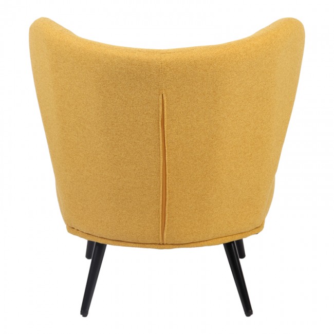 Πολυθρόνα Nagreta pakoworld κίτρινο ύφασμα με μεταλλικό πόδι σε μαύρη απόχρωση 77x73x74εκ Πολυθρόνα Nagreta pakoworld κίτρινο ύφασμα με μεταλλικό πόδι σε μαύρη απόχρωση 77x73x74εκ