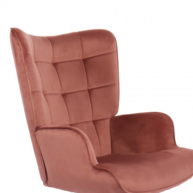 Πολυθρόνα-μπερζέρα Lobima pakoworld περιστρεφόμενη σάπιο μήλο βελούδο με βάση σε μαύρη απόχρωση 71x68x104εκ Πολυθρόνα-μπερζέρα Lobima pakoworld περιστρεφόμενη σάπιο μήλο βελούδο με βάση σε μαύρη απόχρωση 71x68x104εκ