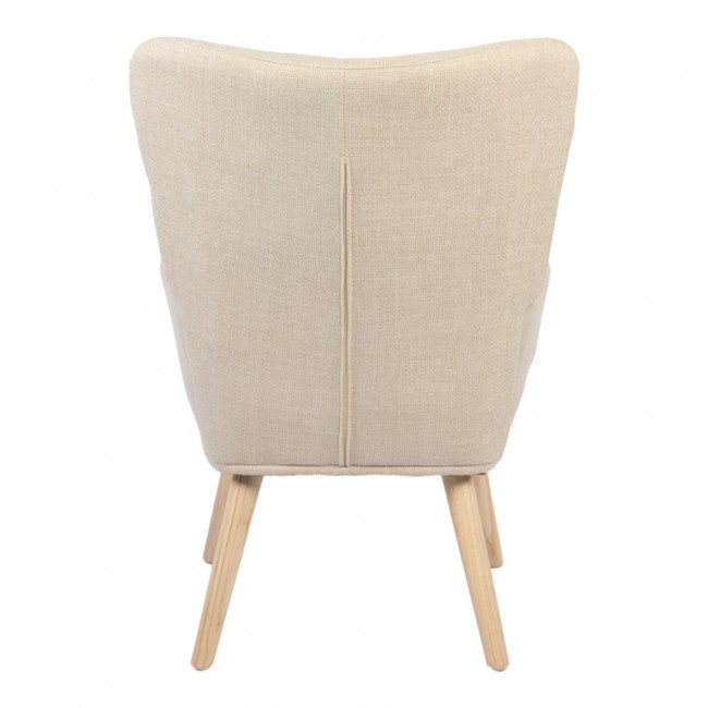 Πολυθρόνα-μπερζέρα Gerlina pakoworld κρεμ ύφασμα με πόδι σε φυσική απόχρωση 71x64x94εκ Πολυθρόνα-μπερζέρα Gerlina pakoworld κρεμ ύφασμα με πόδι σε φυσική απόχρωση 71x64x94εκ
