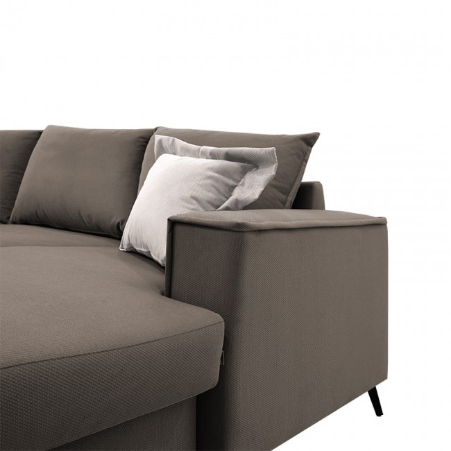 Γωνιακός καναπές Fabulous pakoworld αναστρέψιμος ύφασμα mocha-cream 240x165x95εκ Γωνιακός καναπές Fabulous pakoworld αναστρέψιμος ύφασμα mocha-cream 240x165x95εκ