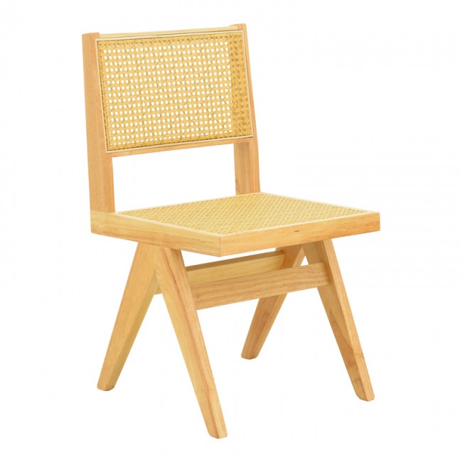 Καρέκλα Winslow pakoworld rubberwood-rattan σε φυσική απόχρωση 46x58x80εκ Καρέκλα Winslow pakoworld rubberwood-rattan σε φυσική απόχρωση 46x58x80εκ