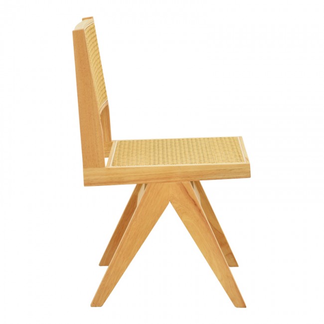 Καρέκλα Winslow pakoworld rubberwood-rattan σε φυσική απόχρωση 46x58x80εκ Καρέκλα Winslow pakoworld rubberwood-rattan σε φυσική απόχρωση 46x58x80εκ