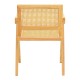 Πολυθρόνα Winslow pakoworld rubberwood-rattan σε φυσική απόχρωση 51x54x80εκ Πολυθρόνα Winslow pakoworld rubberwood-rattan σε φυσική απόχρωση 51x54x80εκ
