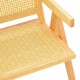 Πολυθρόνα Winslow pakoworld rubberwood-rattan σε φυσική απόχρωση 51x54x80εκ Πολυθρόνα Winslow pakoworld rubberwood-rattan σε φυσική απόχρωση 51x54x80εκ