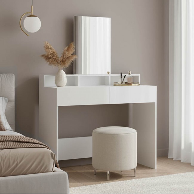 Τουαλέτα κρεβατοκάμαρας Frentsel pakoworld σε λευκή απόχρωση 100x40x140εκ Τουαλέτα κρεβατοκάμαρας Frentsel pakoworld σε λευκή απόχρωση 100x40x140εκ