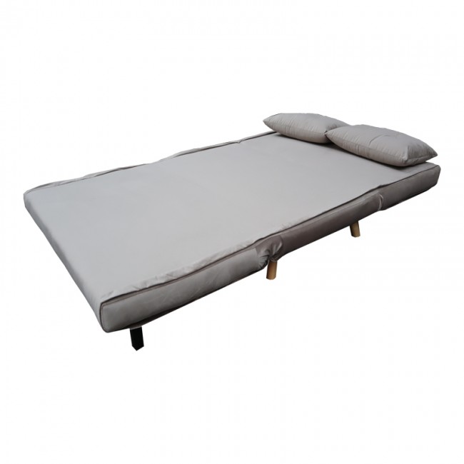Καναπές-κρεβάτι Josuane I pakoworld διθέσιος βελούδο σε γκρι απόχρωση 122x80x81εκ Καναπές-κρεβάτι Josuane I pakoworld διθέσιος βελούδο σε γκρι απόχρωση 122x80x81εκ